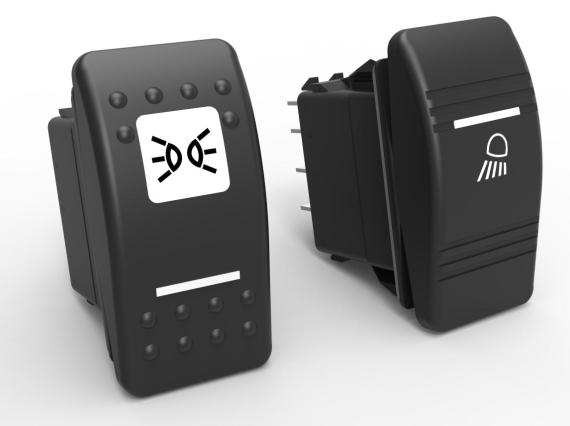 V-Series Contura II Sealed Rocker Switches