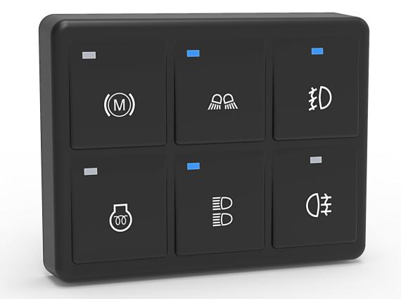 UKP-Series Customizable J1939 CAN Keypad